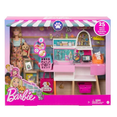 Mattel Grg90 Barbie Ve Evcil Hayvan Dükkanı Oyun Seti*3