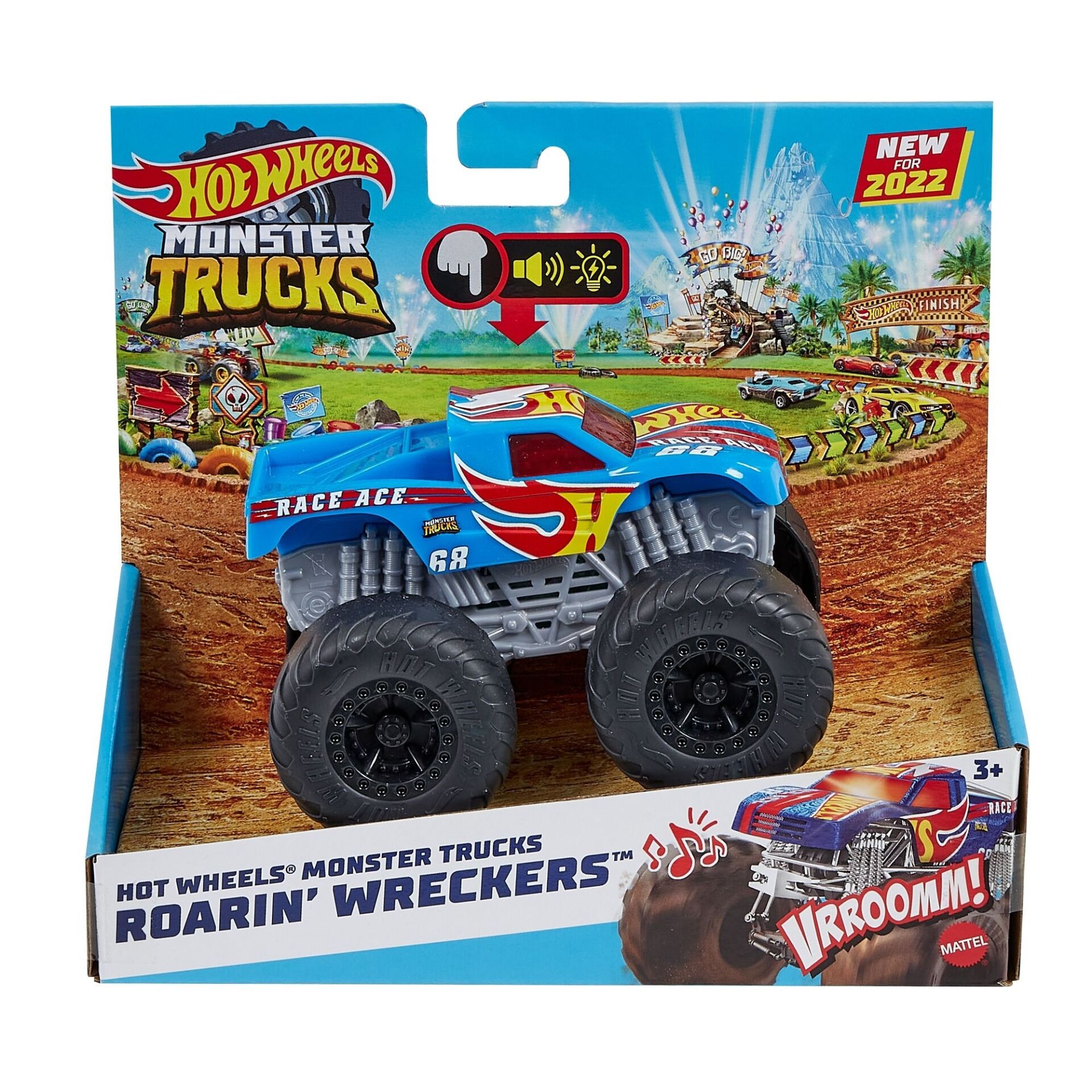 Mattel Hdx60 Hot Wheels Monster Trucks 1:43 Kükreyen Arabalar*4