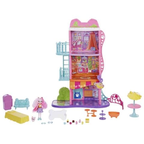 Mattel Hhc18 Enchantimals Şehir Evi Ve Kafe Oyun Seti*2