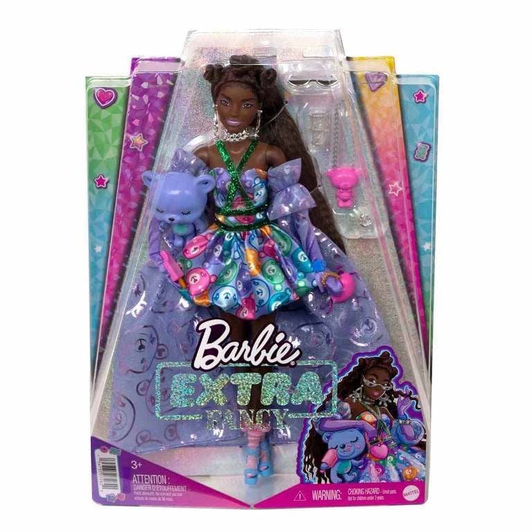 Mattel Hhn13 Barbie Extra Fancy - Mor Kostümlü Bebek*4