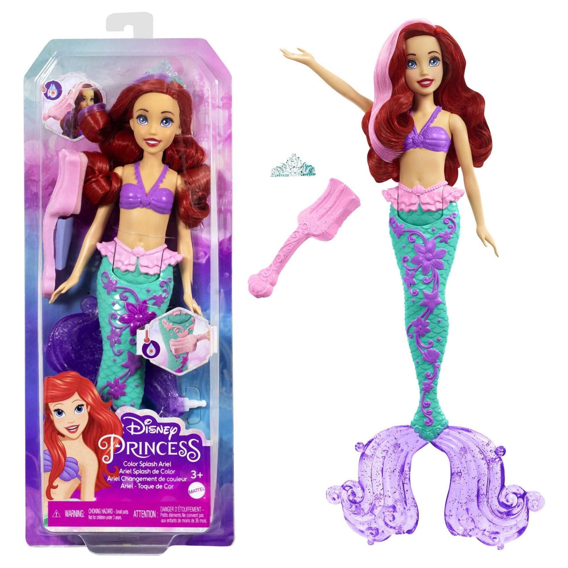 Mattel Hlw00 Dp Renk Değiştiren Saçlı Deniz Kızı Ariel*4