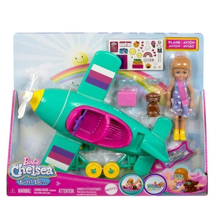 Mattel Htk38 Barbie Chelsea'Nin Pervaneli Mini Uçağı Oyun Set*3