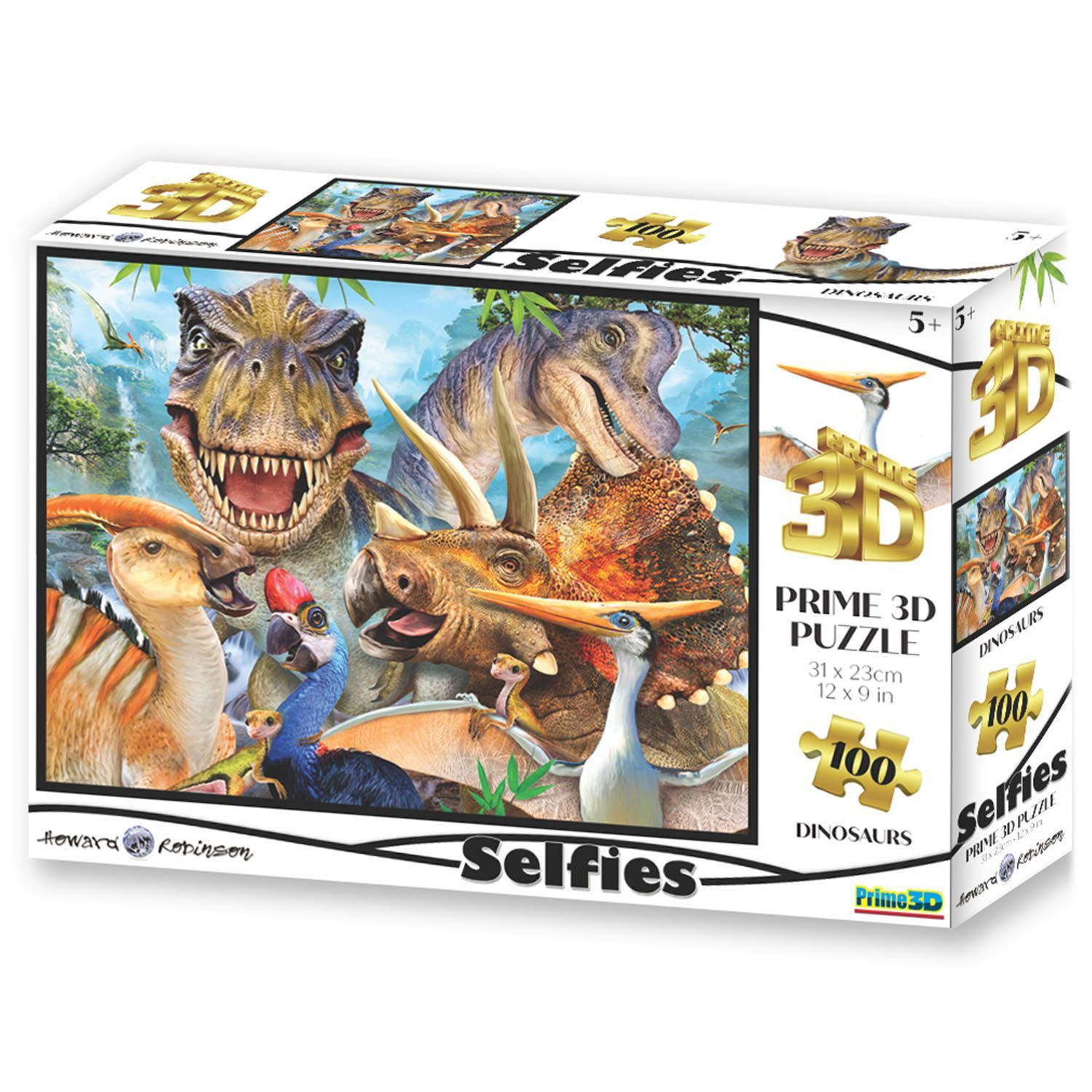 Neco Prm-10602 Prime 3D-Dinozor Selfie-100 Parça Puzzle