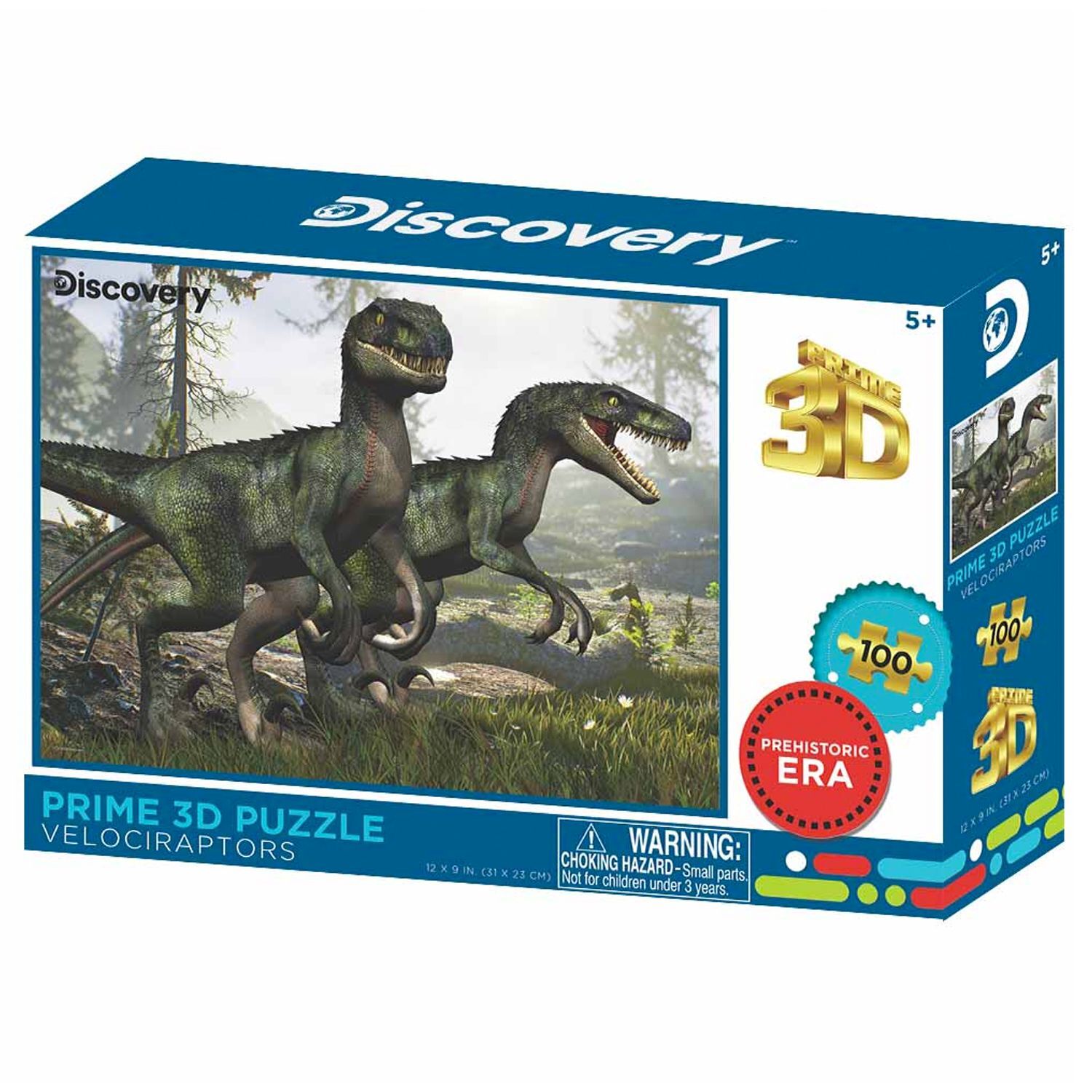 Neco Prm-10682 Prime 3D-Velociraptor100 Parça Puzzle