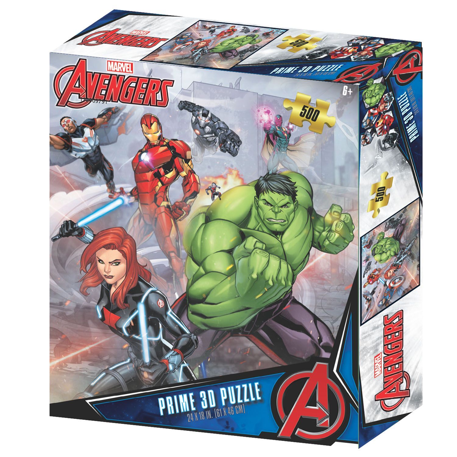 Neco Prm-32549 Prime 3D-Avengers 500 Parça Yetişkin Puzzle