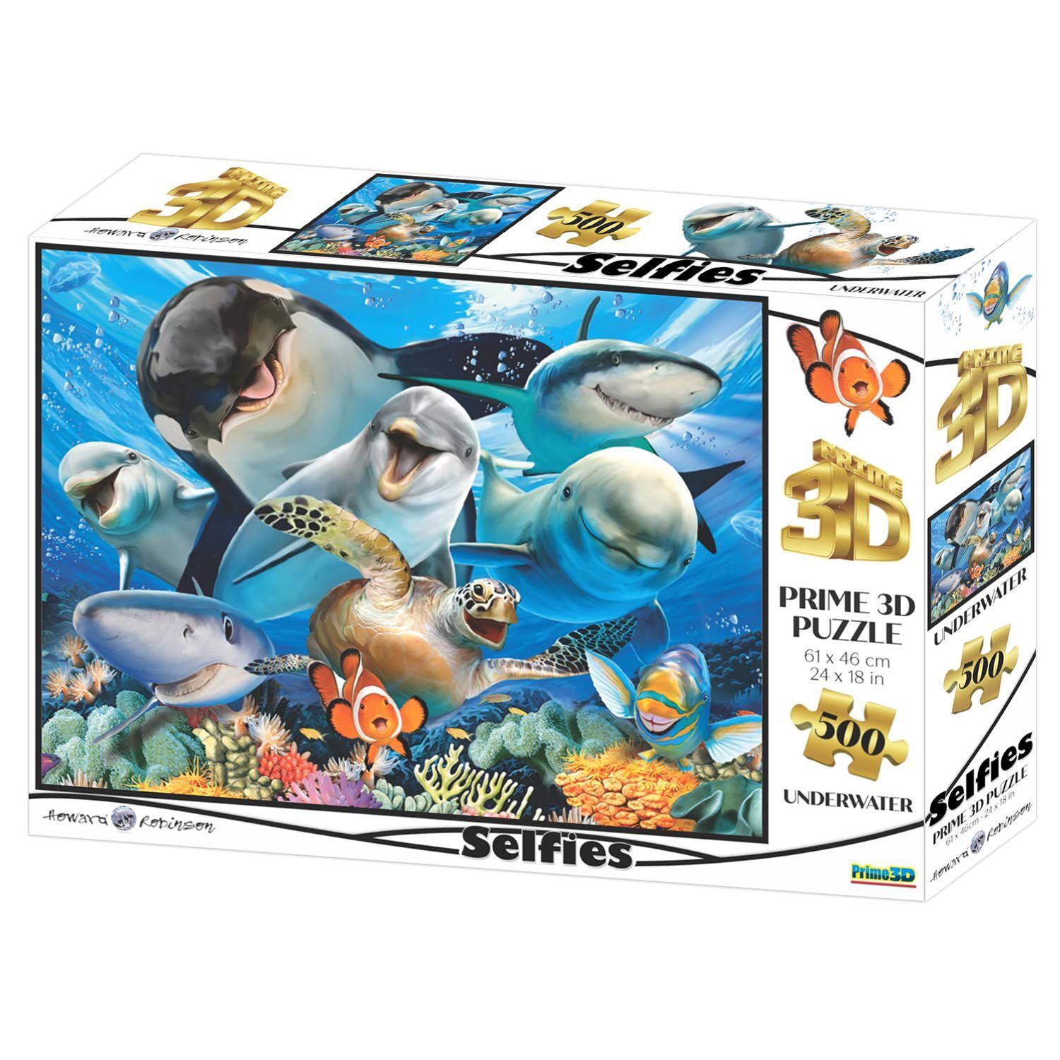 Neco Prm-10155 Prime 3D-Okyanusta Selfie-500 Parça Yetişkin Puzzle