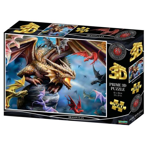 Neco Prm-10328 Prime 3D-Dragon Clan-500 Parça Yetişkin Puzzle