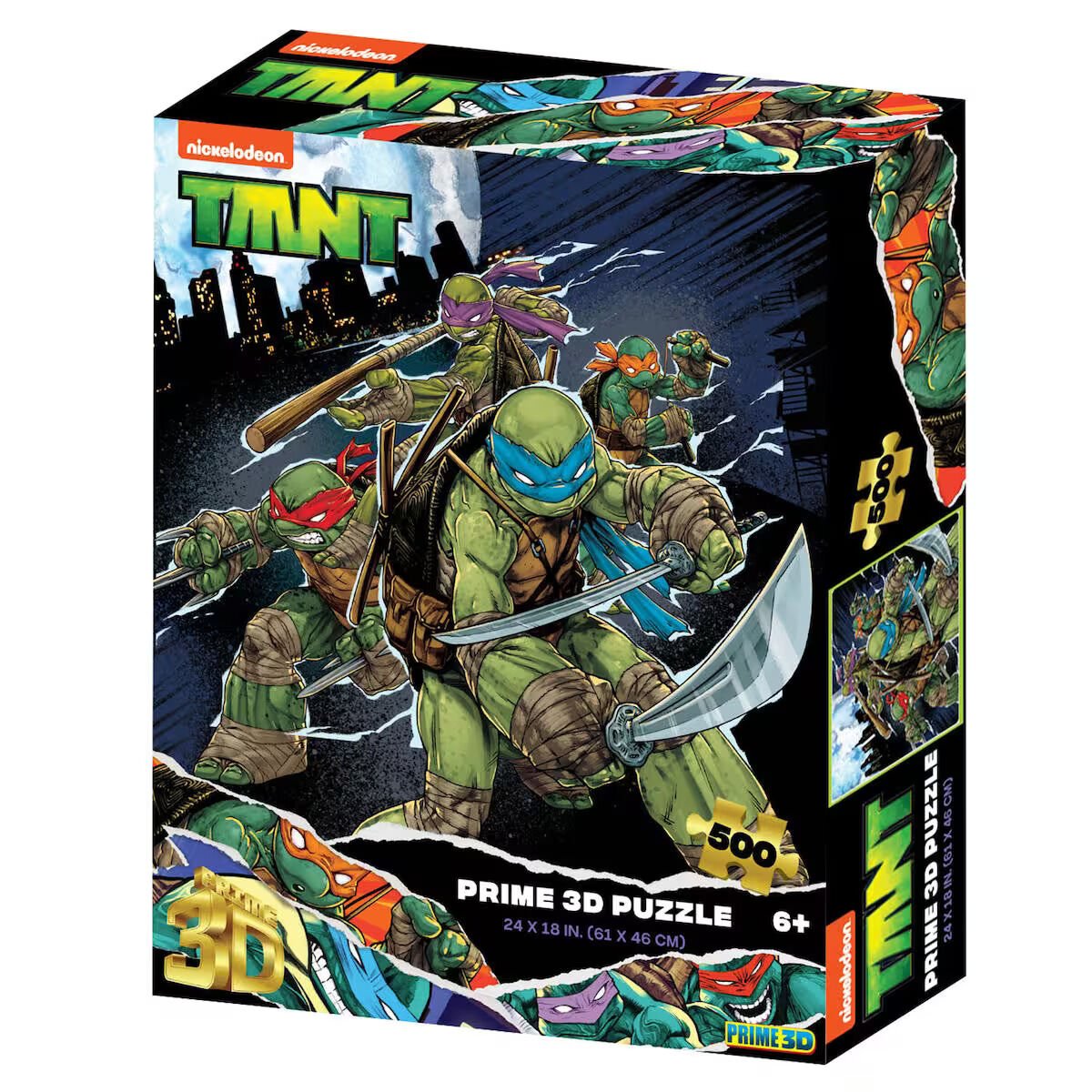 Neco Prm-32721 Prime 3D-Ninja Kaplumbağalar-500 Parça Yetişkin Puzzle