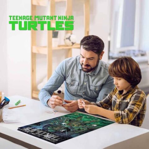 Neco Prm-35642 Prime 3D-Teenage Mutant Ninja Turtles 300 Parça Puzzle-Metal Kutu