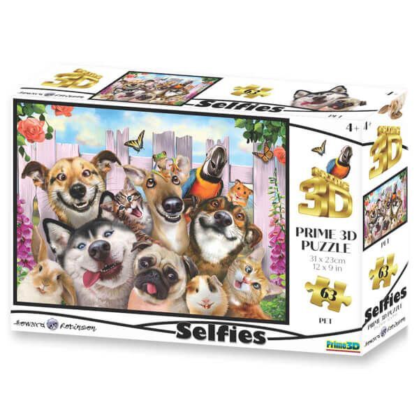 Neco Prm-10660 Prime 3D-Pet Selfie-63 Parça Puzzle