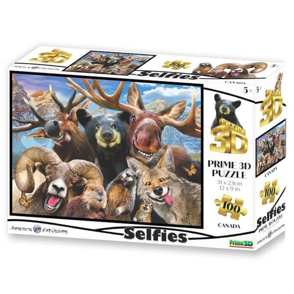 Neco Prm-10779 Prime 3D-Kanada Selfie-100 Parça Puzzle