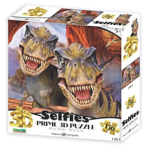 Neco Prm-20899 Prime 3D-T-Rex Selfie-150 Parça Puzzle