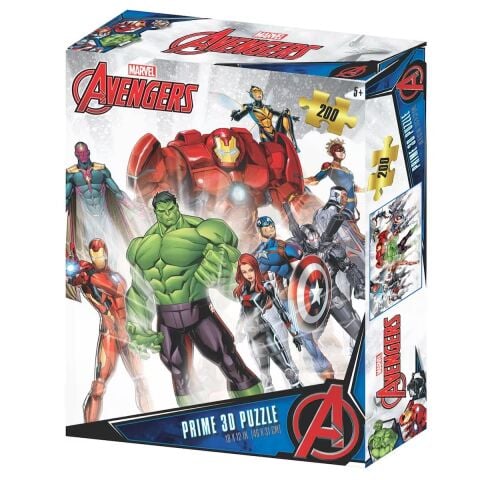 Neco Prm-33033 Prime 3D-Avengers-200 Parça Puzzle