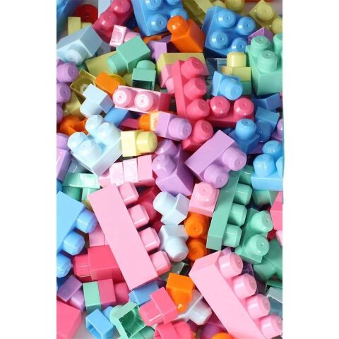 Asya 2977 Playblox Block Pastel 107 Pcs Bag Gırls&Boys *12