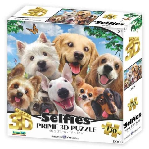 Neco Prm-20896 Prime 3D-Köpek Selfie-150 Parça Puzzle