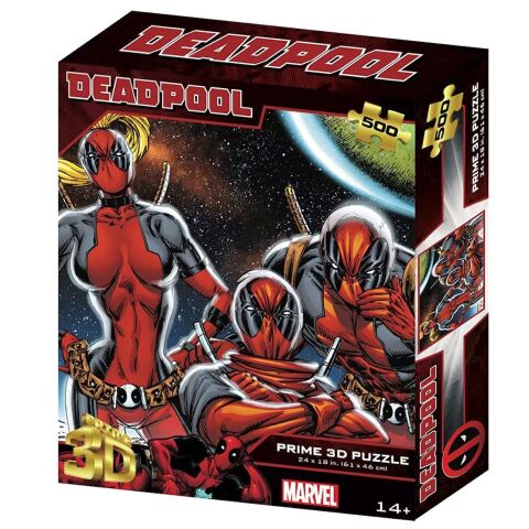 Neco Prm-32807 Prime 3D-Marvel Deadpool-500 Parça Puzzle