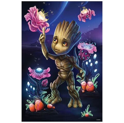 Neco Prm-33346 Prime 3D-Marvel Groot 200 Prç Puzzle