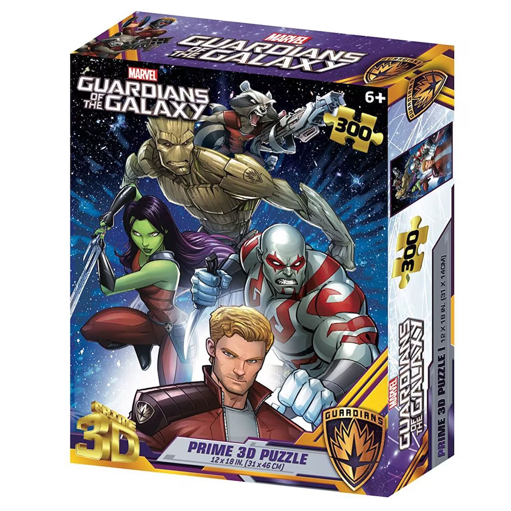 Neco Prm-33348 Prime 3D-Marvel Guardians Of The Galaxy 300 Prç Puzzle