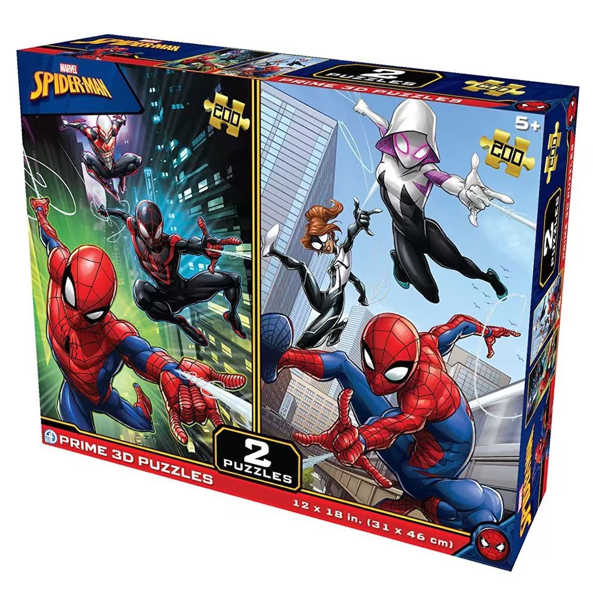 Neco Prm-10228 Prime 3D-Marvel Spider-Man 200 Prç İkili Puzzle