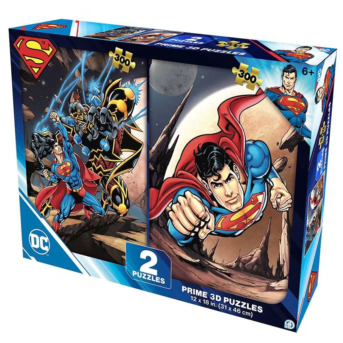 Neco Prm-10239 Prime 3D-Dc Comics Superman-300 Parça İkili Puzzle