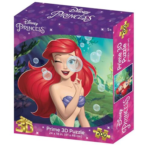 Neco Prm-32822 Prime 3D-Disney Princess Denizkızı-200 Parça Puzzle