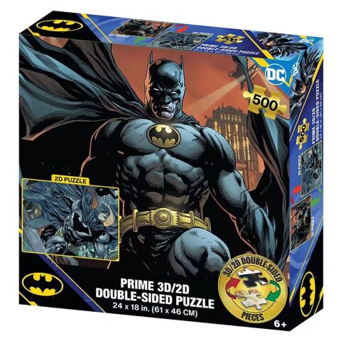 Neco Prm-37581 Prime 3D-Dc Comics Batman-500 Prç Çift Taraflı Puzzle