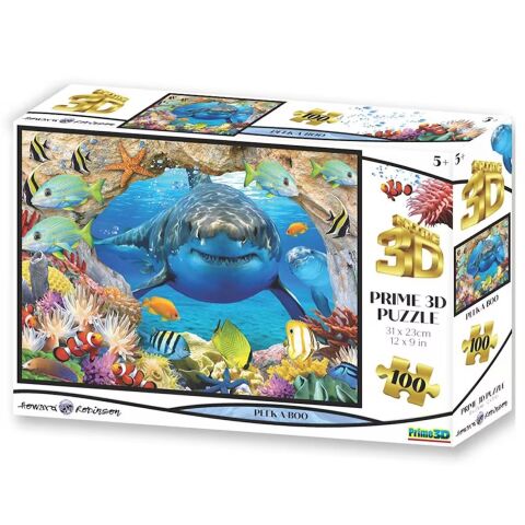 Neco Prm-10687 Prime 3D-Peak-A-Boo-100 Parça Puzzle